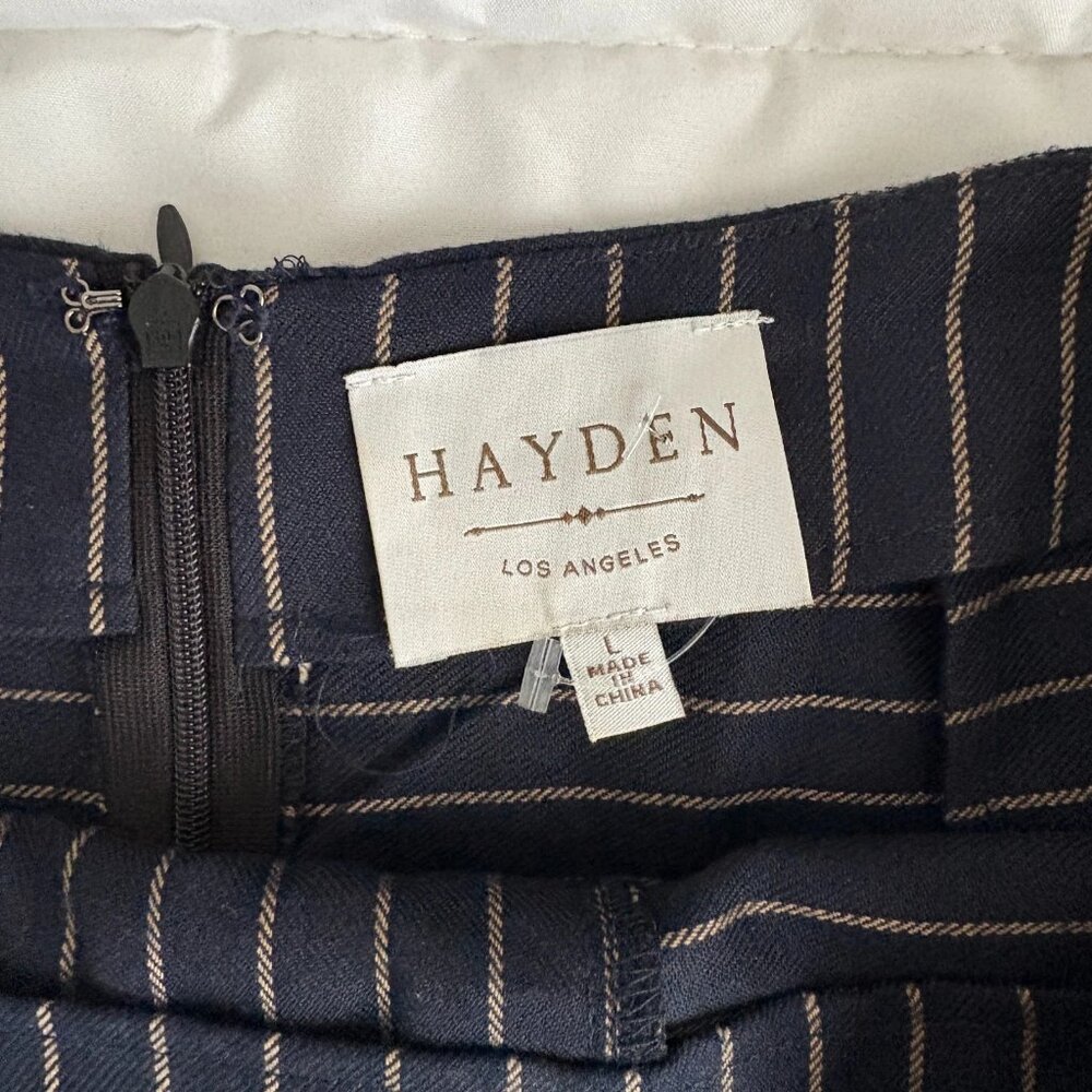 Hayden Los Angeles Pinstripe Skirt Size Large - Picture 3 of 5